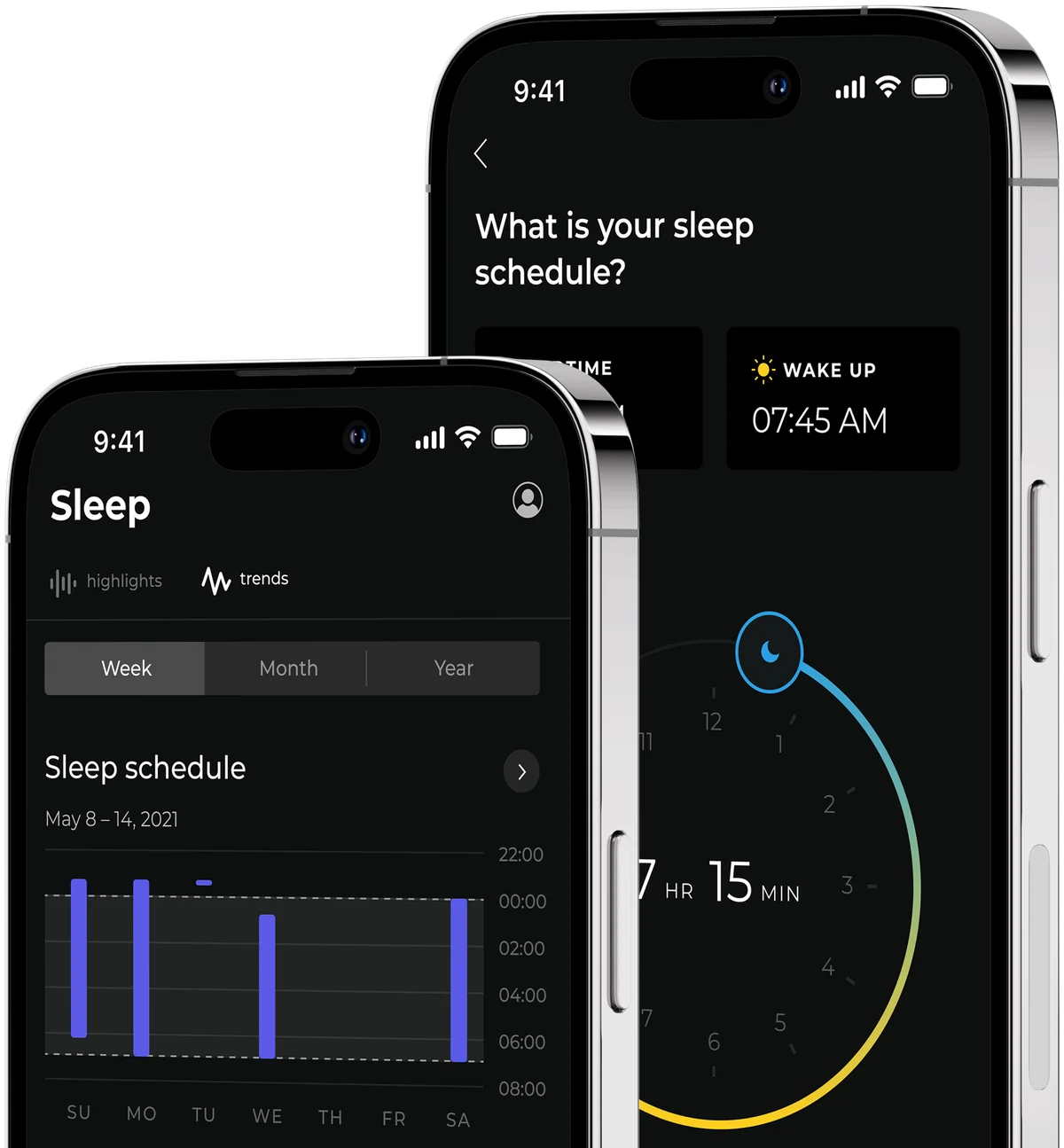 Avrora sleep tracking app
